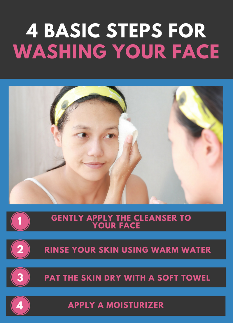 washing your face with soap